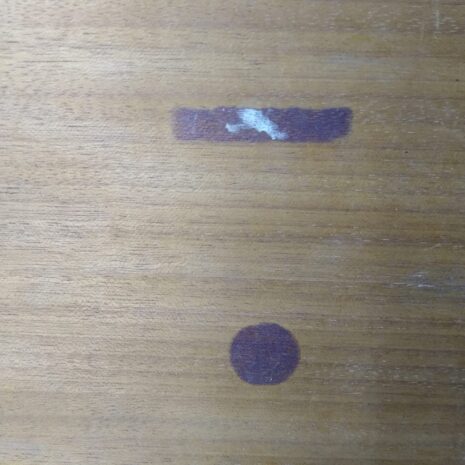 2043 Teak side coffee table by S. Hansen for Haslev, Denmark, 60s 10 Teak side coffee table by S