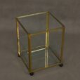italian brass bar trolley with  shelves   scaled