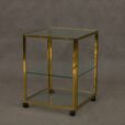 italian brass bar trolley with  shelves  scaled
