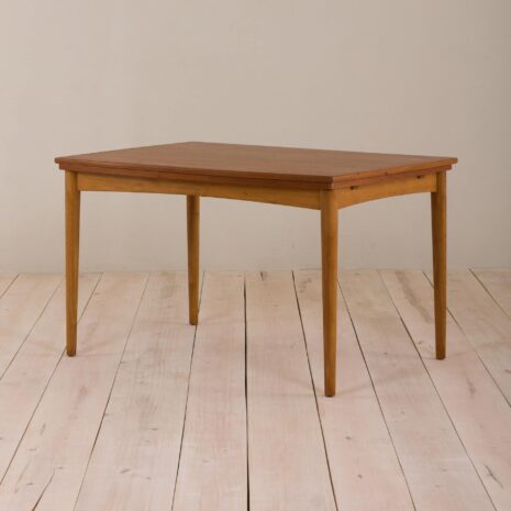 Johannes Andersen style Danish teak extension table  scaled