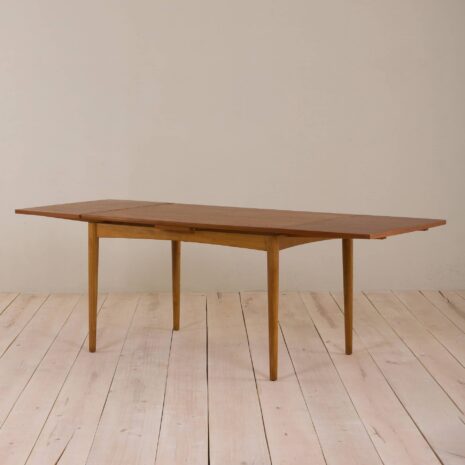 2056 Johannes Andersen style Danish teak extension table-2 Johannes Andersen style Danish teak extension table scaled
