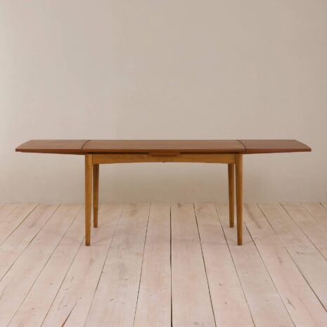 2056 Johannes Andersen style Danish teak extension table-3 Johannes Andersen style Danish teak extension table scaled