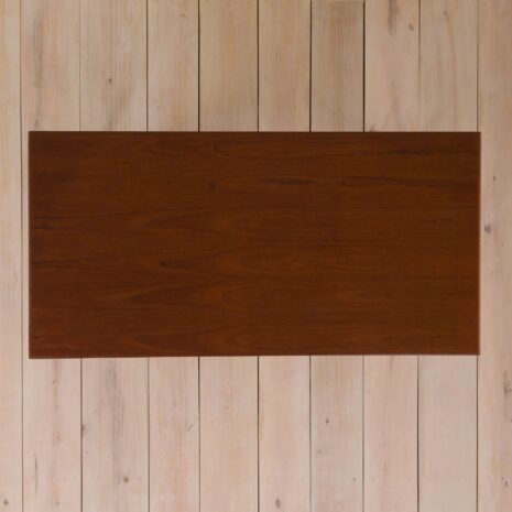 2057 Danish teak desk with 6 drawers with sculptular pul out handles-15 Danish teak desk with drawers with sculptular pul out handles scaled