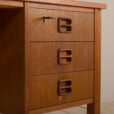 Danish double sided desk with six drawers  scaled