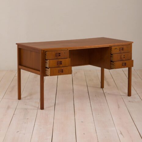 2058 Danish double sided desk with six drawers-3 Danish double sided desk with six drawers scaled