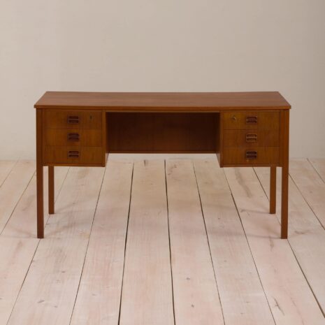 2058 Danish double sided desk with six drawers-4 Danish double sided desk with six drawers scaled
