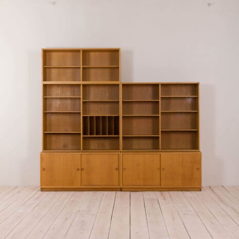 2081 Oak shelving unit bookcase by Borge Mogensen for Karl Andersson_Soner, Huskvarna-2-5 Oak shelving unit bookcase by Borge Mogensen for Karl Andersson Soner Huskvarna scaled