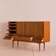 Teak highboard with  drawers in Johannes Andersen style Denmark s   scaled