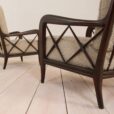 Paolo Buffa lounge chairs in alapaca boucle wool upholstery scaled