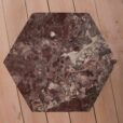Italian mid century marble hexagonal coffee table   scaled