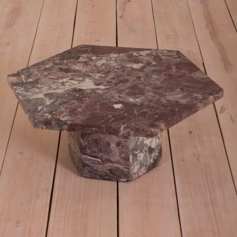 2060 Italian mid century marble hexagonal coffee table-2 Italian mid century marble hexagonal coffee table scaled