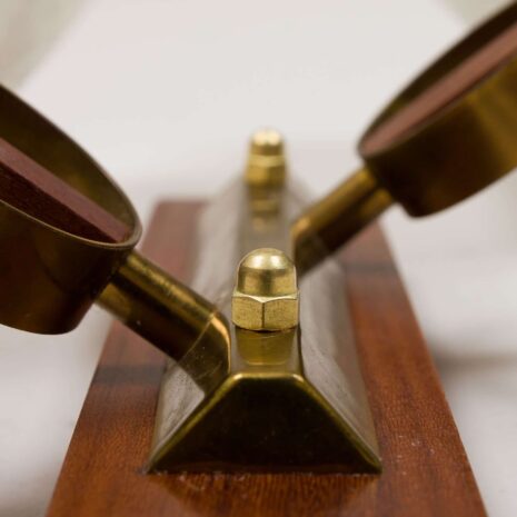 2066 Pair of teak and brass Italian wall scones from the 60s-6 Pair of teak and brass Italian wall scones from the s scaled