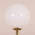 Venini brass floor lamp with murano glass shade Italy s   scaled