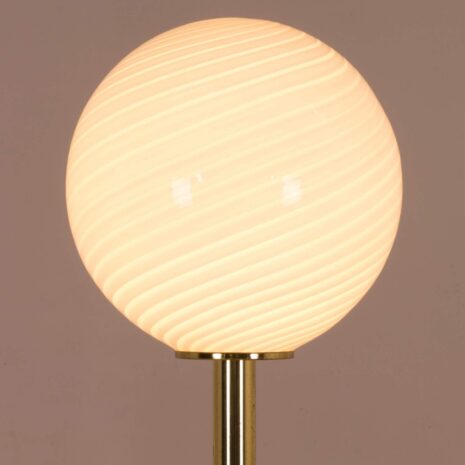 2079 Venini brass floor lamp with murano glass shade, Italy, 60s-2-7 Venini brass floor lamp with murano glass shade Italy s scaled