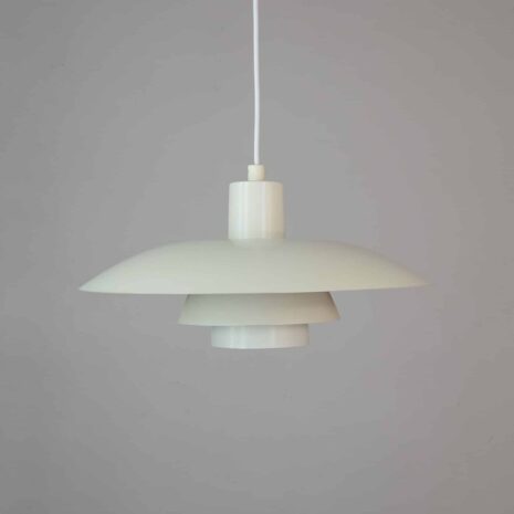 Retro white PH   Danish pendant lamp Poul Henningsen for Louis Poulsen  scaled scaled