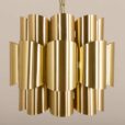 Vintage brass pendant lamp by Werner Schou for Coronell  scaled