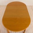 Danish round oak extension table with two leaves  scaled