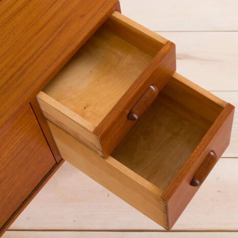 Danish Teak Y-Leg Vanity Table with Mirror by Olholm Mobler 1960s. 2085-16 Danish Teak Y Leg Vanity Table with Mirror by Olholm Mobler s