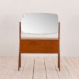 Danish Teak Y Leg Vanity Table with Mirror by Olholm Mobler s