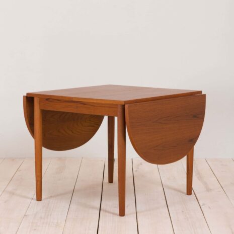 Danish extension teak drop leaf table 2086-2 Danish extension teak drop leaf table scaled