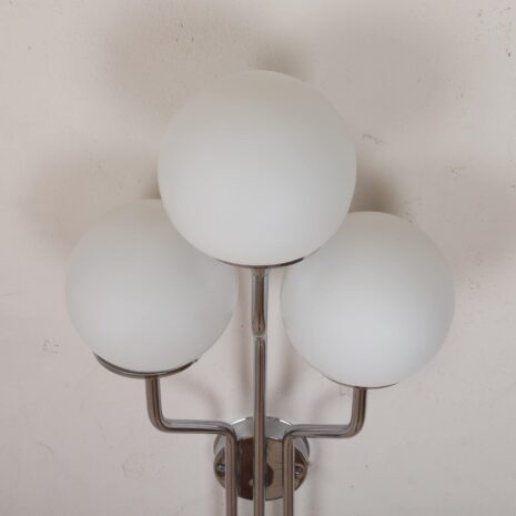 Para chromowanych kinkietów Goffredo Reggiani 2076-5 Pair of chrome plated wall lights by Goffredo Reggiani scaled