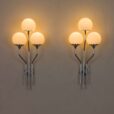 Pair of chrome plated wall lights by Goffredo Reggiani   scaled
