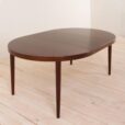 Round rosewood extension table attr
