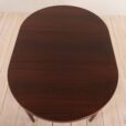 Round rosewood extension table attr