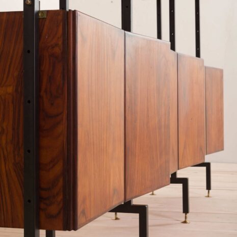 2108 Italian geometrical free standing wall unit from the 60s in rosewood-7 Italian geometrical free standing wall unit from the s in rosewood scaled