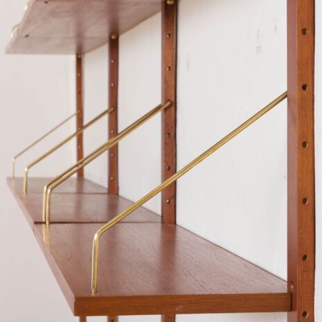 Danish wall unit from the 60s with a large desk and cabinet in the style of Poul Cadovius 2089-11 Danish wall unit from the s with a large desk and cabinet in the style of Poul Cadovius scaled