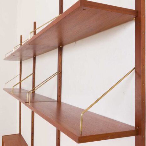 Danish wall unit from the 60s with a large desk and cabinet in the style of Poul Cadovius 2089-12 Danish wall unit from the s with a large desk and cabinet in the style of Poul Cadovius scaled