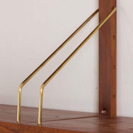 Danish wall unit from the 60s with a large desk and cabinet in the style of Poul Cadovius 2089-14 Danish wall unit from the s with a large desk and cabinet in the style of Poul Cadovius scaled