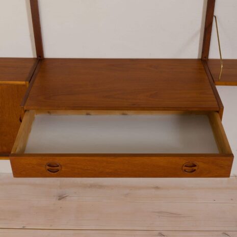 Danish wall unit from the 60s with a large desk and cabinet in the style of Poul Cadovius 2089-8 Danish wall unit from the s with a large desk and cabinet in the style of Poul Cadovius scaled