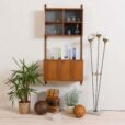Early Poul Cadovius wall unit with bar cabinet for Cado   scaled