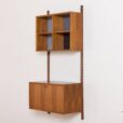 Early Poul Cadovius wall unit with bar cabinet for Cado   scaled