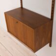 Early Poul Cadovius wall unit with bar cabinet for Cado   scaled