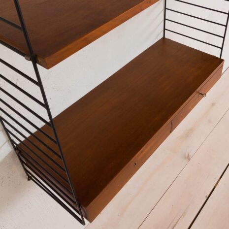 Original String wall unit from 1964 by Strinning, Sweden 2093-12 Original String wall unit from by Strinning Sweden scaled