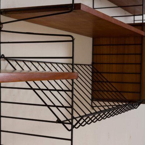 Original String wall unit from 1964 by Strinning, Sweden 2093-15 Original String wall unit from by Strinning Sweden scaled