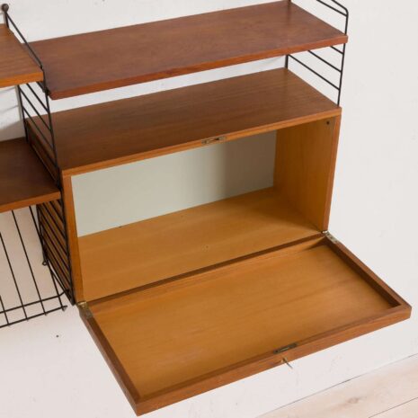 Original String wall unit from 1964 by Strinning, Sweden 2093-20 Original String wall unit from by Strinning Sweden scaled