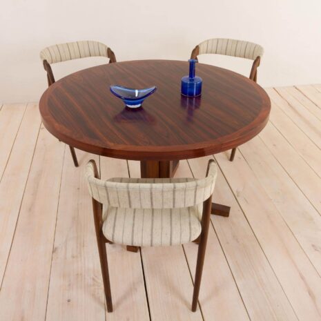 Rosewood dining extension table by John Mortensen for Helteborg Mobler 2092-1 Rosewood dining extension table by John Mortensen for Helteborg Mobler scaled