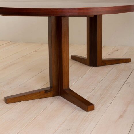Rosewood dining extension table by John Mortensen for Helteborg Mobler 2092-11 Rosewood dining extension table by John Mortensen for Helteborg Mobler scaled