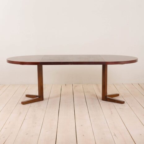 Rosewood dining extension table by John Mortensen for Helteborg Mobler 2092-12 Rosewood dining extension table by John Mortensen for Helteborg Mobler scaled