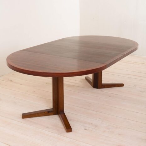 Rosewood dining extension table by John Mortensen for Helteborg Mobler 2092-13 Rosewood dining extension table by John Mortensen for Helteborg Mobler scaled
