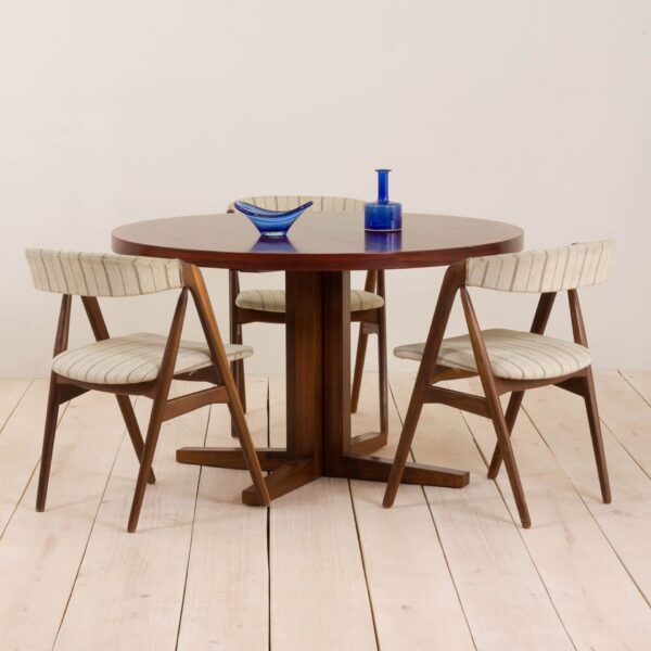 Rosewood dining extension table by John Mortensen for Helteborg Mobler   scaled