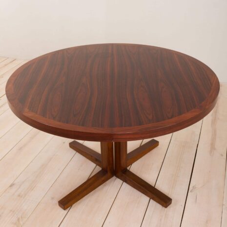 Rosewood dining extension table by John Mortensen for Helteborg Mobler 2092-4 Rosewood dining extension table by John Mortensen for Helteborg Mobler scaled