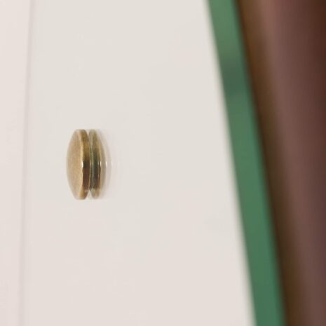 2069 Italian mid-century oval mirror in solid mahogany-6 Italian mid century oval mirror in solid mahogany scaled