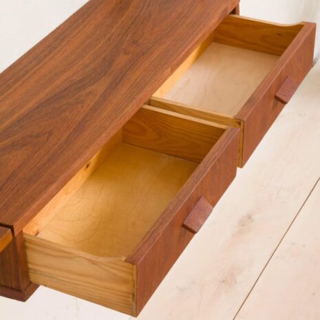 2084 Danish wall unit in the style of Cadovius with small desk and magazines shelf-8 Danish wall unit in the style of Cadovius with small desk and magazines shelf scaled