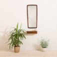 Danish rosewood organic shape mirror with a console  scaled