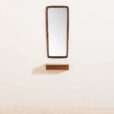 Danish rosewood organic shape mirror with a console    scaled