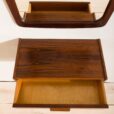Danish rosewood organic shape mirror with a console  scaled